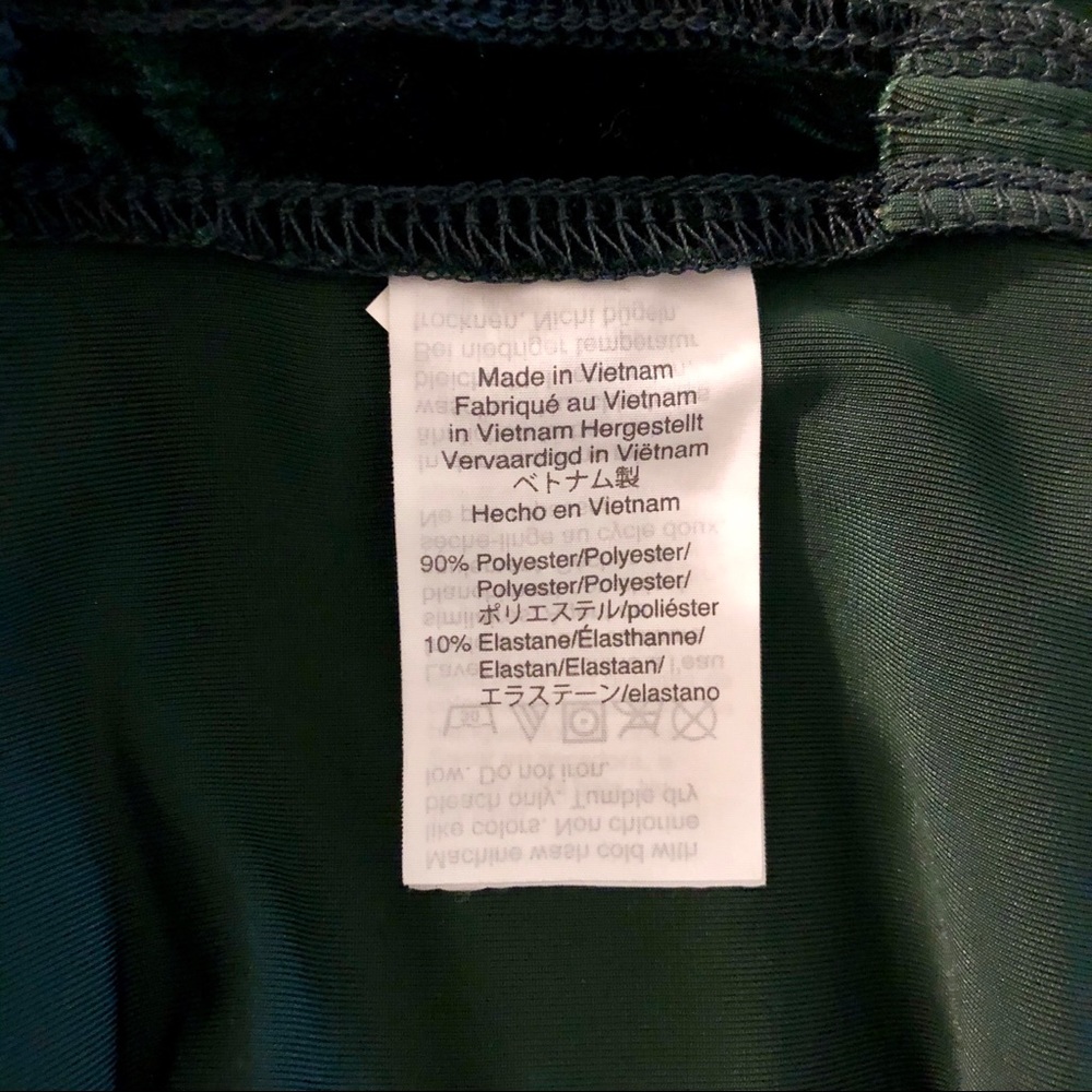 Madewell velvet emerald green butterfly top size S - Picture 7 of 7